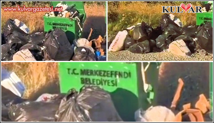 Merkezefendi esnafından belediyeye çöp tepkisi