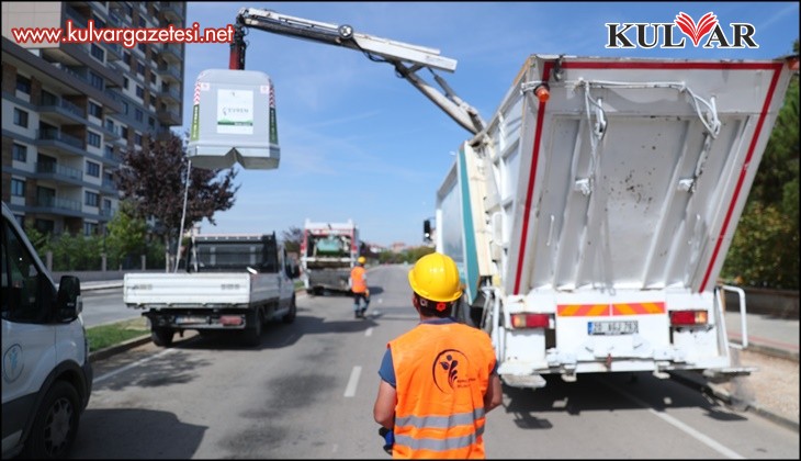 Merkezefendi'de atıklar yer üstü konteynerleriyle toplanacak