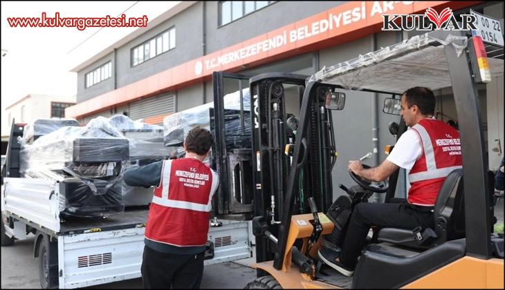 Merkezefendi'nin 33’ncü mama makinesi Çerkezköy’e teslim edildi