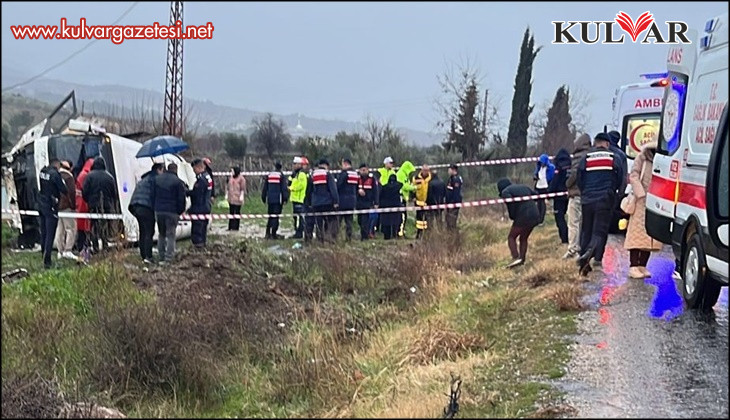Mesaiye giden memurlar üzüm bağına uçtu; 25 yaralı