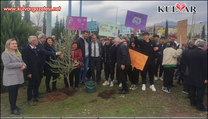 Meslek lisesinin 63. yaşında 63 adet zeytin ağacı sonsuzluğa kök saldı