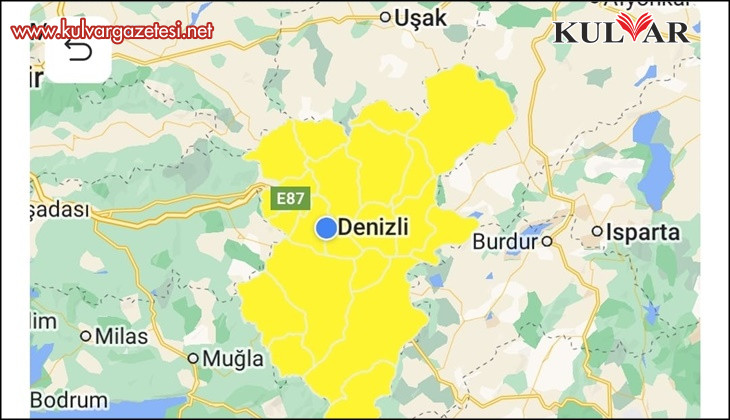 Meteoroloji Denizli’yi kuvvetli rüzgar ve fırtınaya karşı uyardı