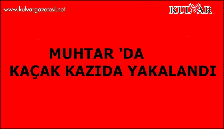 Mezarlıkta kaçak kazı yapan muhtar ve 3 ortağı suçüstü yakalandı