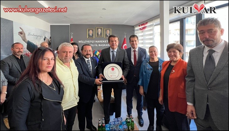 MHP İl Başkanı Yılmaz, AK Parti Ekonomi İşleri Başkanı Zeybekci'yi ağırladı