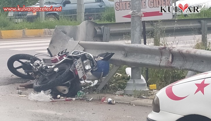 motosiklet sürücüsü hayatını kaybetti