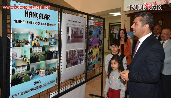 Okuyan Denizli ve Kütüphaneleriyle Yaşayan Okullar Projeleri Afişleri Sergisi Açıldı