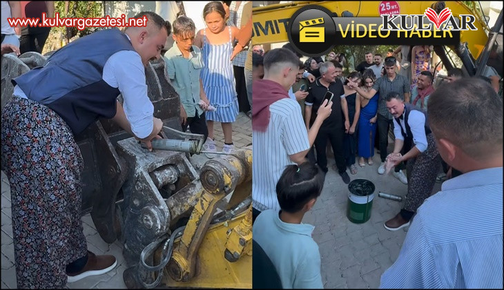 Operatör damada, eziyet olsun diye iş makinasını yağlattılar