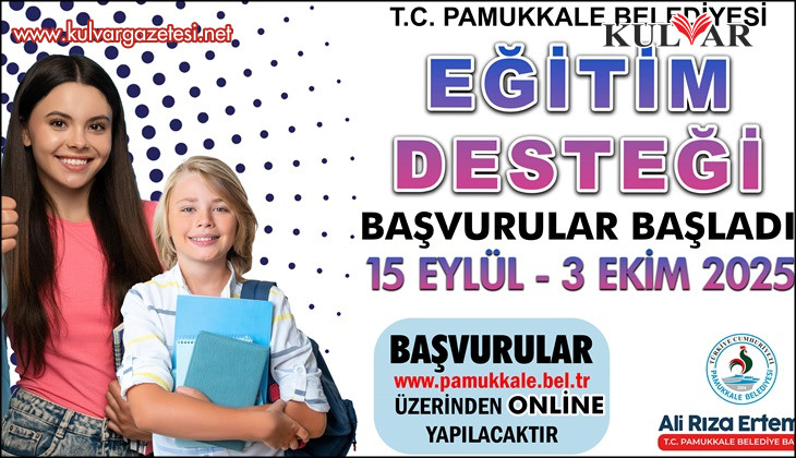 PAMUKKALE BELEDİYESİ EĞİTİM DESTEĞİ BAŞVURULARI BAŞLADI