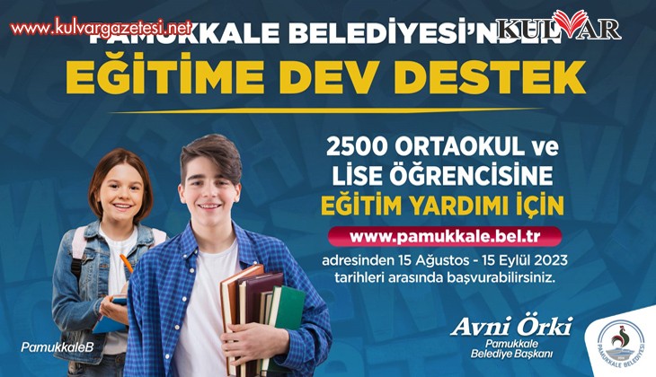 Pamukkale Belediyesi eğitim yardımı desteği başladı