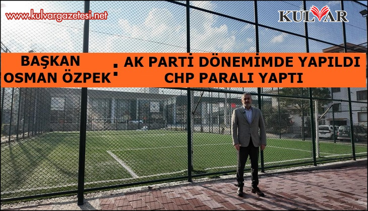 Pamukkale Belediyesi mahalle gençlerinin kullandığı halı sahayı ücretli yaptı