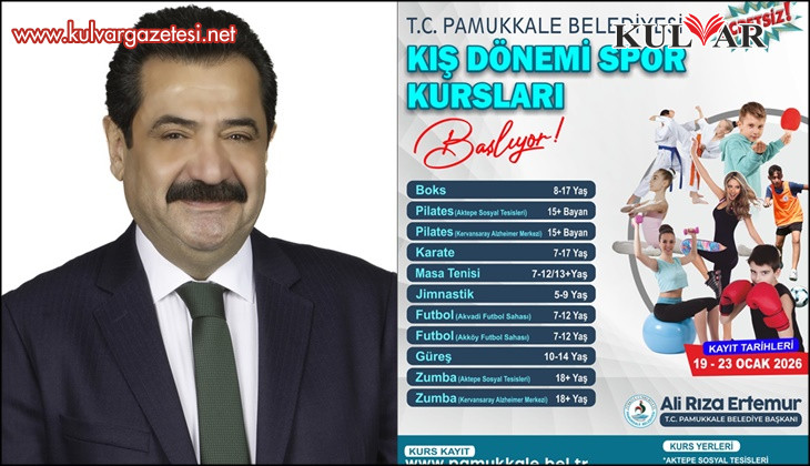 PAMUKKALE BELEDİYESİ SPOR KURSLARINDA YENİ KAYIT SÜRECİ BAŞLADI