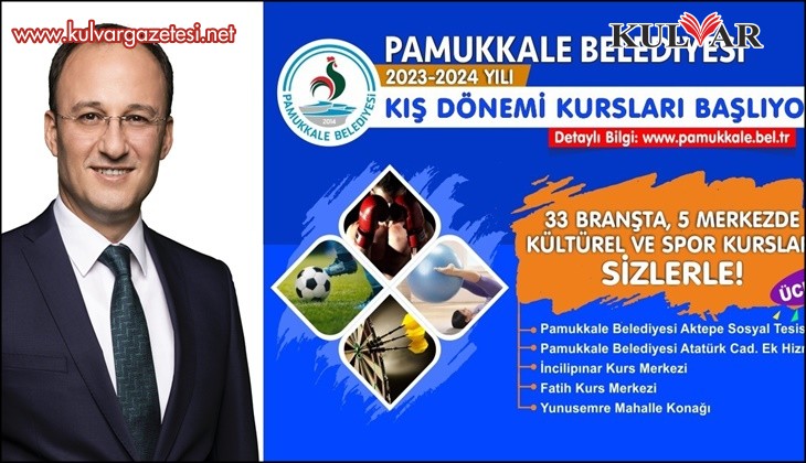 Pamukkale Belediyesi’nde kış kursları başvuruları başladı