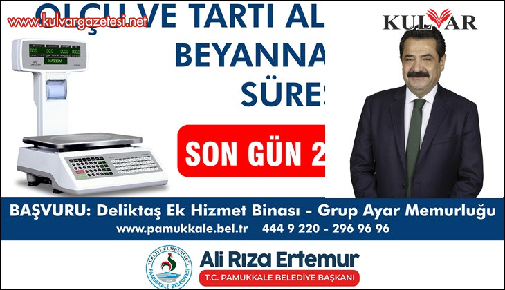 PAMUKKALE BELEDİYESİ’NDEN ESNAFLARA ÖNEMLİ TARTI UYARISI