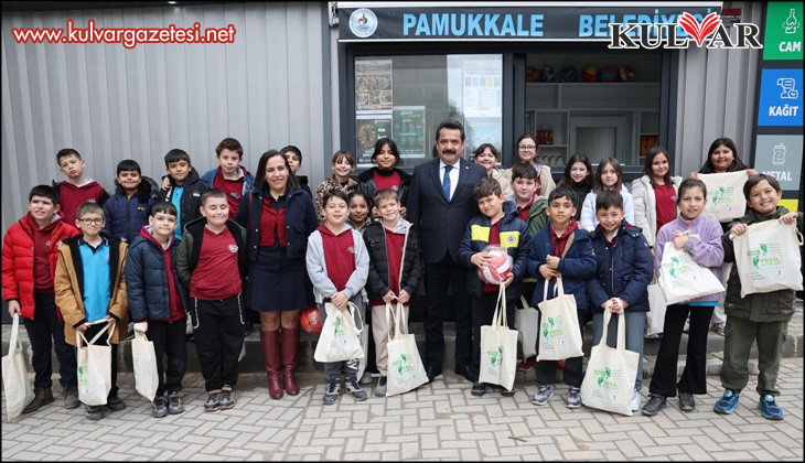 PAMUKKALE’DE ATIKLAR SEVİNCE DÖNÜŞTÜ: MİNİK ÇEVRECİLER HEM EĞLENDİ HEM KAZANDI