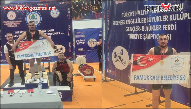 PAMUKKALELİ SPORCUDAN HEM ŞAMPİYONLUK HEM TÜRKİYE REKORU GELDİ