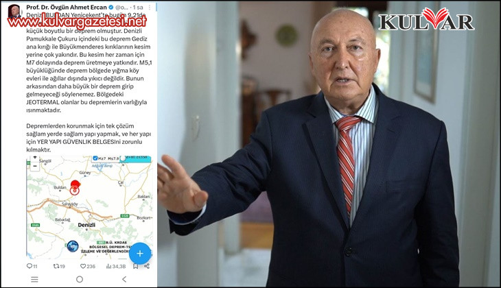 Prof. Dr. Ahmet Ercan’dan Buldan depremi açıklaması: "Bölge M7’lik depreme yatkın"
