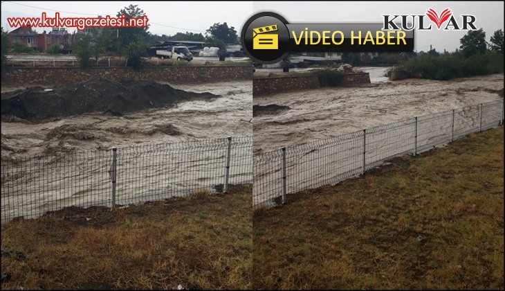 Sarayköy'de etkili olan sağanak yağış hayatı olumsuz etkiledi