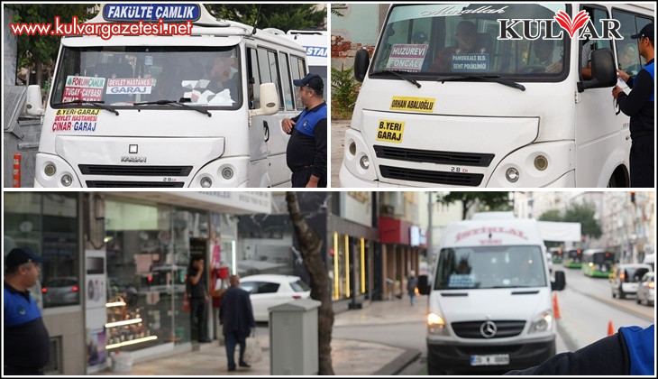 Şehir içi dolmuşlarda trafik denetimi