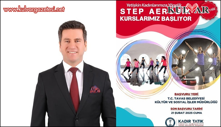 Tavas Belediyesi step aerobik kursları başlıyor