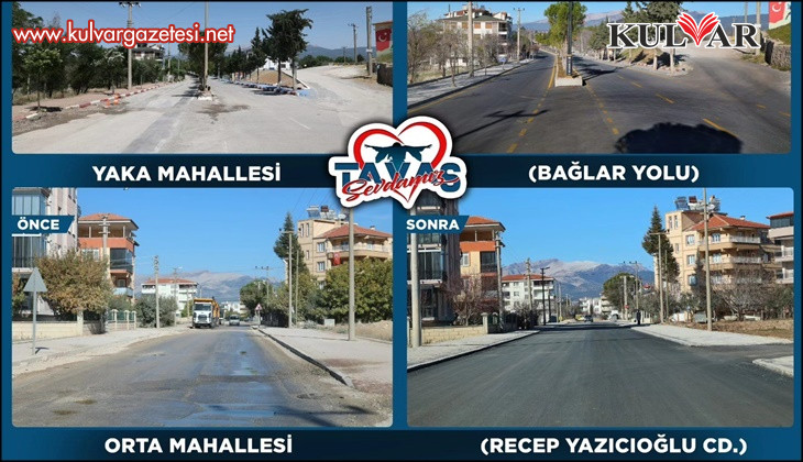 Tavas’ta 2024-2025 yıllarında üst yapıya büyük yatırım yapıldı