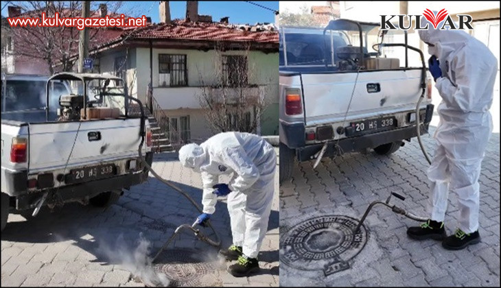 Tavas’ta rögarlar ilaçlanıyor