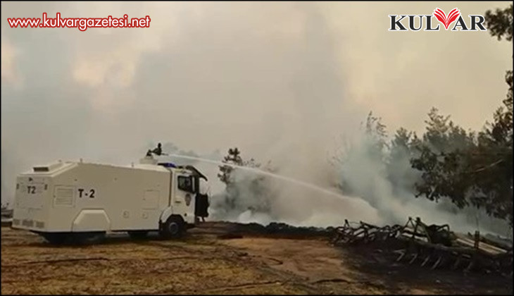 TOMA alevlerle mücadeleye destek verdi