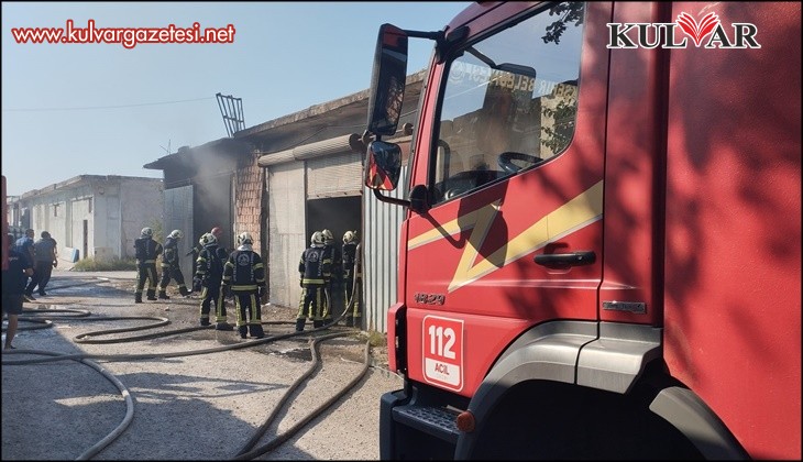 Tüp deposunda çıkan yangın paniğe neden oldu