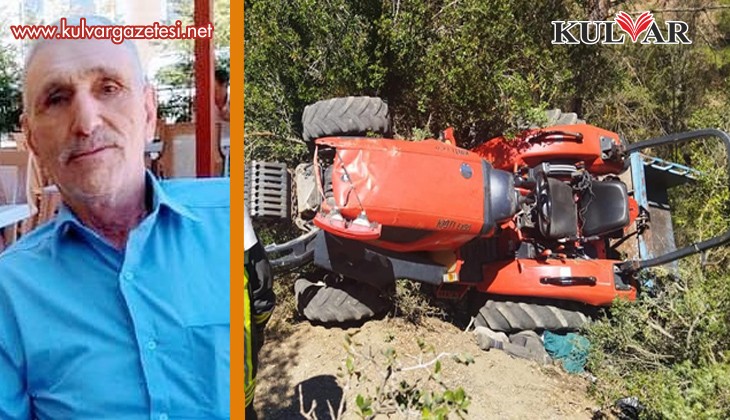 Uçuruma yuvarlanan traktörün sürücüsü öldü
