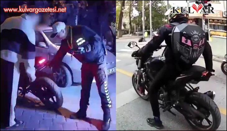 Uyanık sürücü yaptığı düzenekle plakasını gizledi