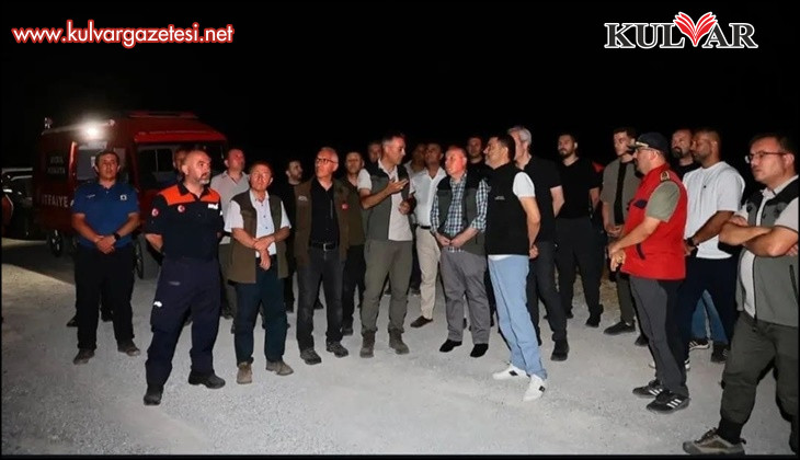 Vali Coşkun yangın bölgesinde incelemelerde bulundu
