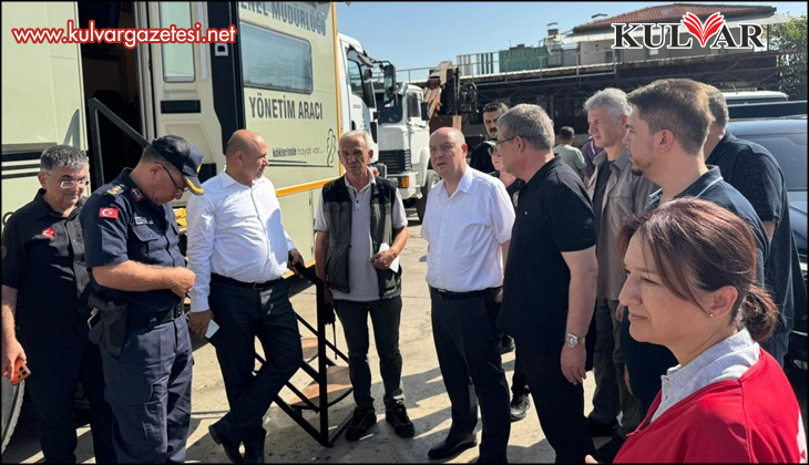 Vali Coşkun; "Yangın kontrol altına alındı, soğutma çalışmaları devam ediyor"