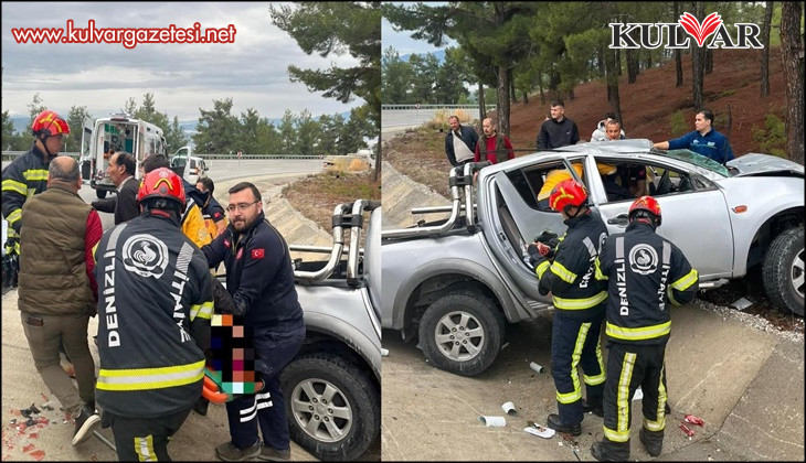 Yoldan çıkan araç ağaca çarptı; 1 ölü, 1 yaralı