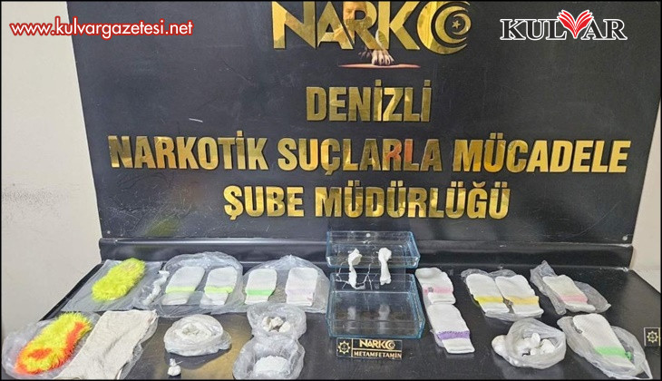 Zehir tacirleri 2.3 kilo uyuşturucuyu lif ve pamuklara emdirerek satmaya çalıştı